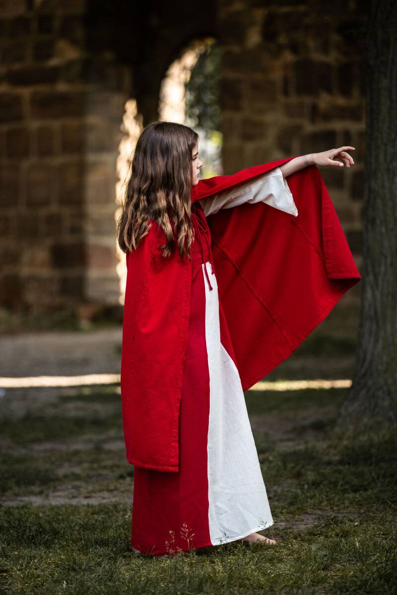 Grijze Jager Kindercape in Rood