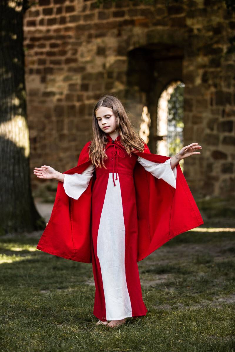 Grijze Jager Kindercape in Rood