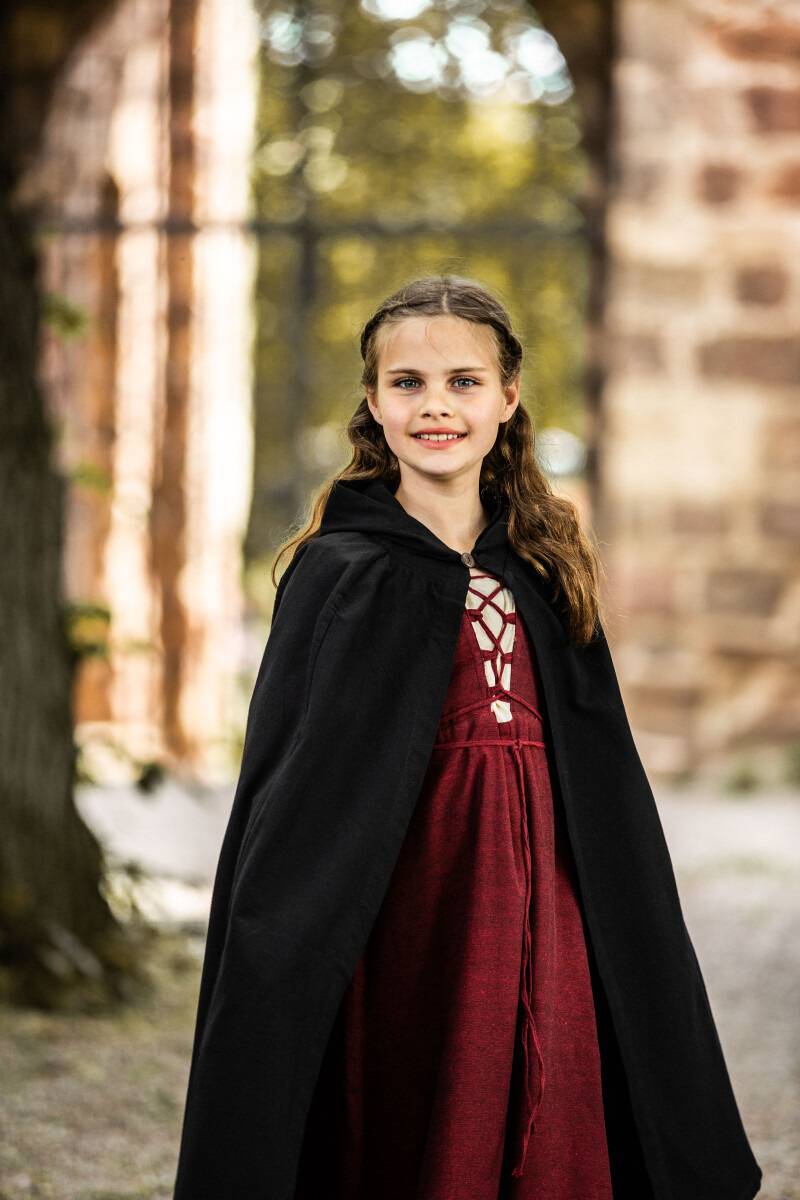 ​Grijze Jager Kindercape in Zwart