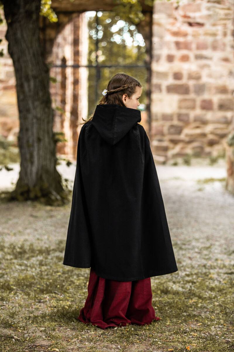 ​Grijze Jager Kindercape in Zwart