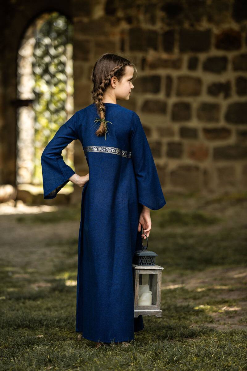 Middeleeuwse Meisjesjurk in Blauw