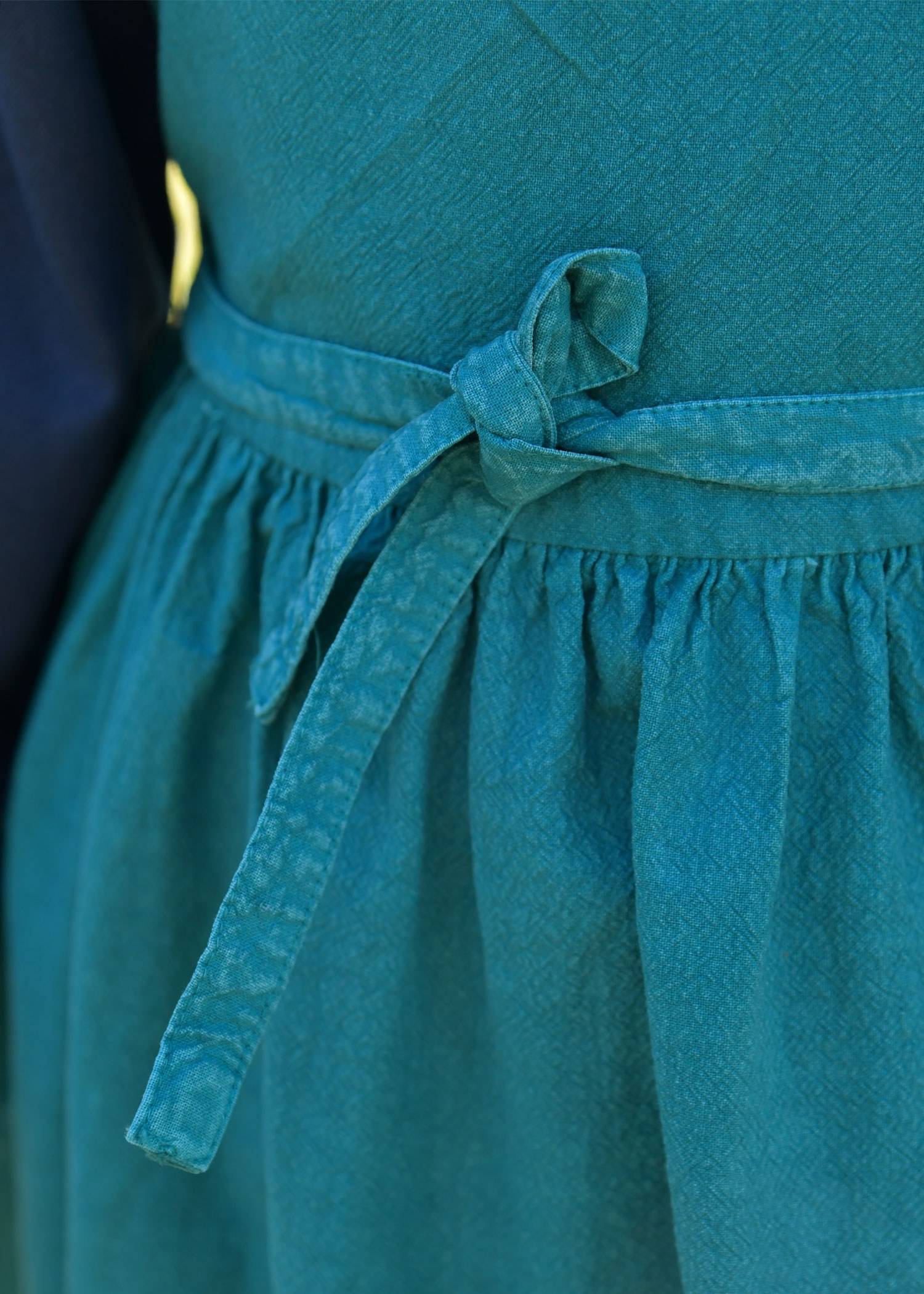 Kinder Mittelalter Kleid, Überkleid, petrol