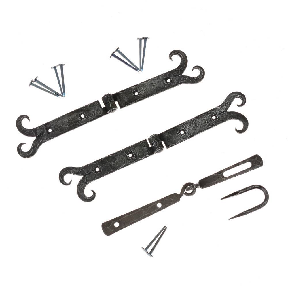 ​Mittelalter-Scharnier - Set mit 2 Scharnieren und Haspe