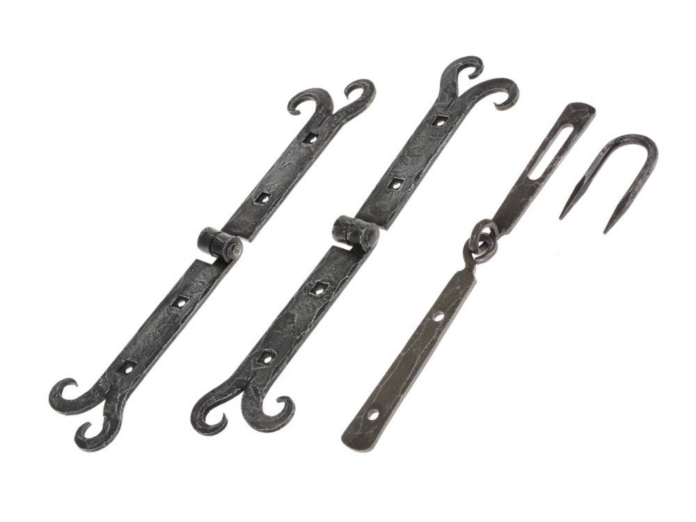 ​Mittelalter-Scharnier - Set mit 2 Scharnieren und Haspe