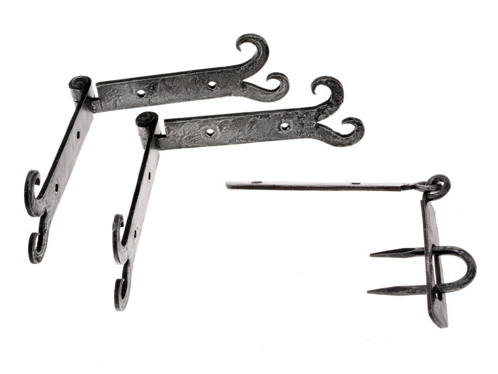 ​Mittelalter-Scharnier - Set mit 2 Scharnieren und Haspe