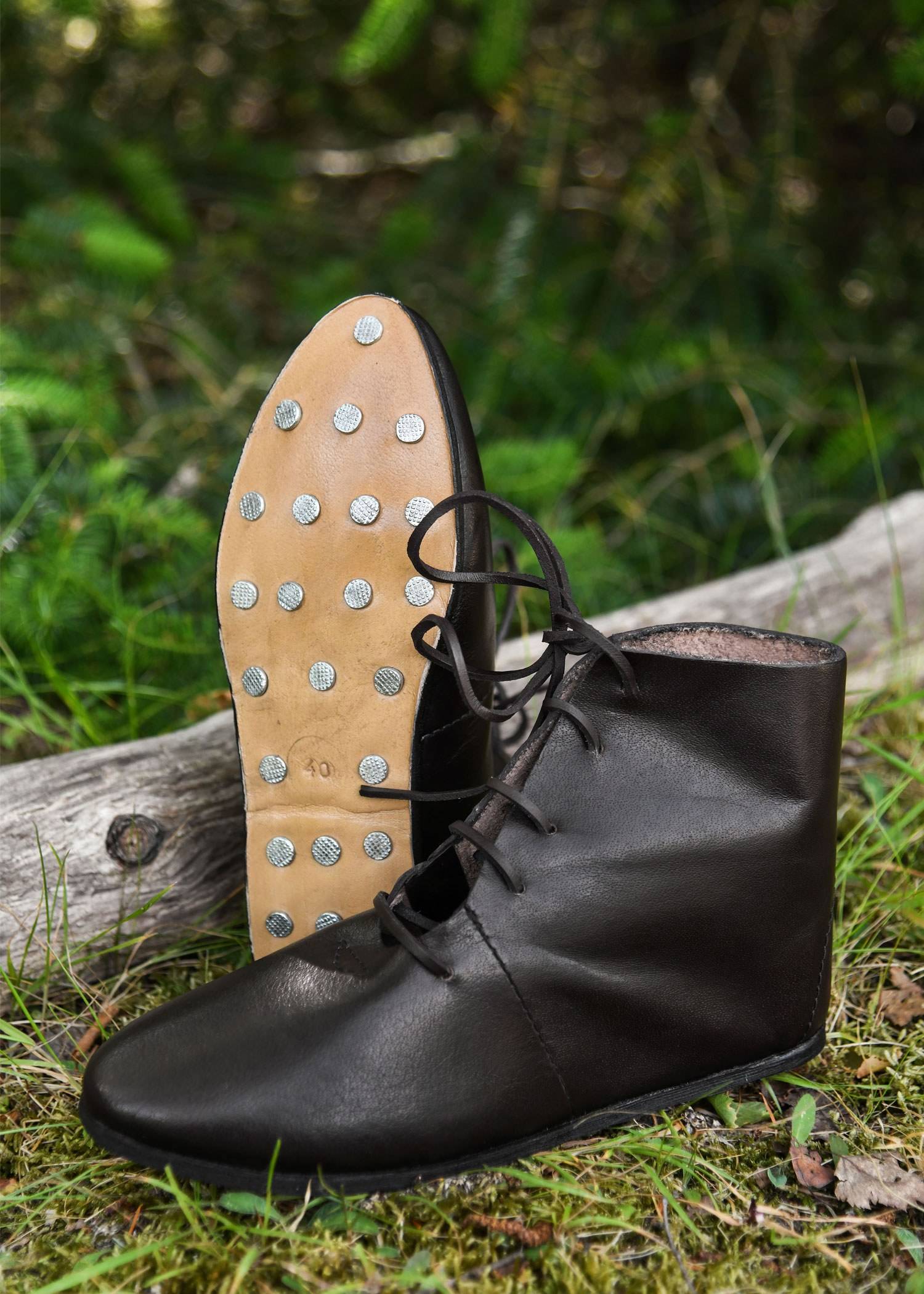 Middeleeuwse Veterschoenen, halfhoog