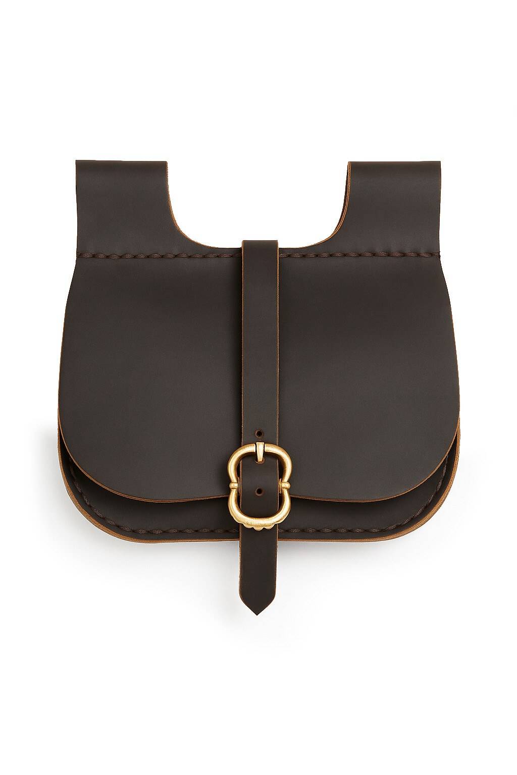 ​Mittelalterliche Ledertasche in Braun