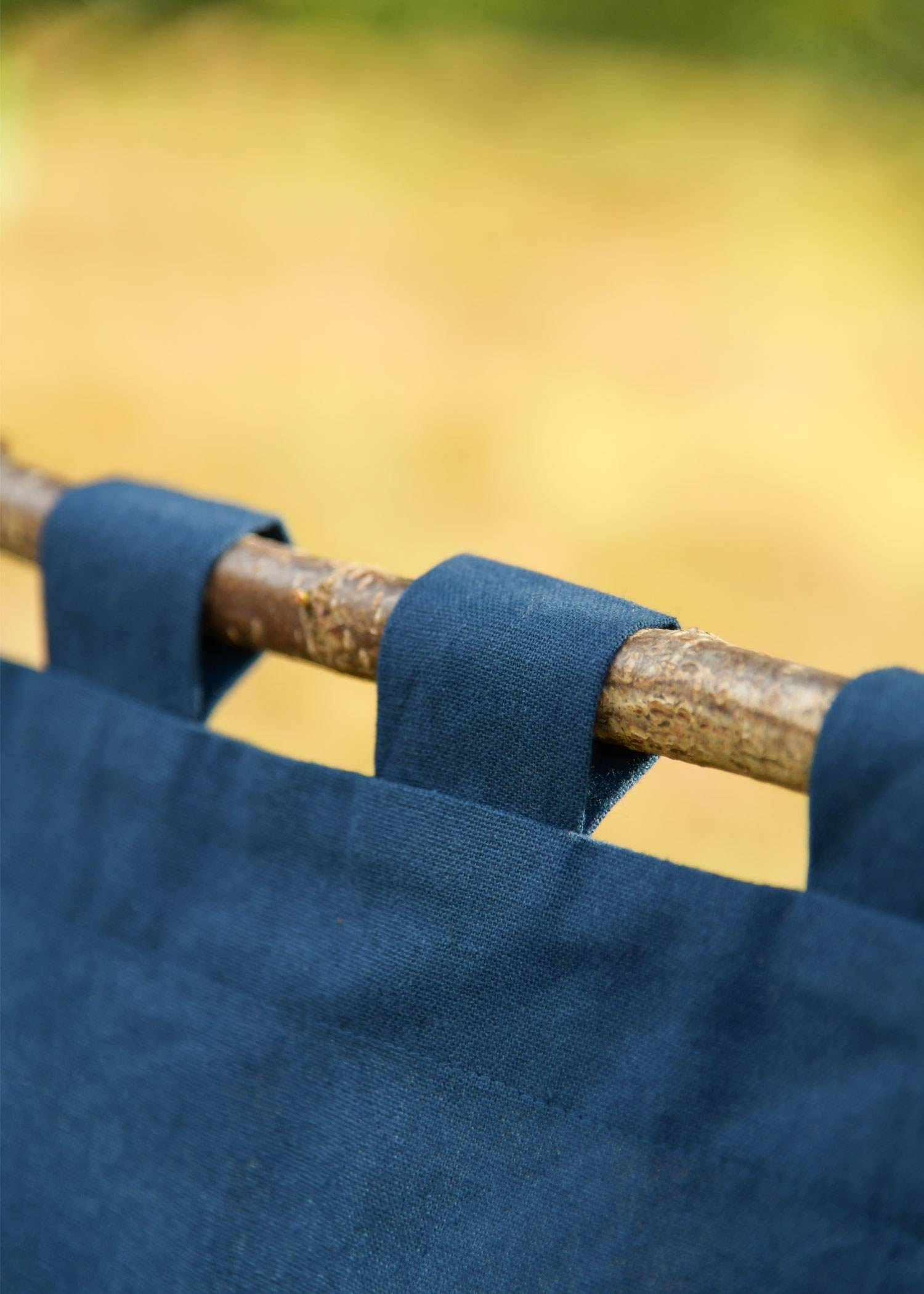 Middeleeuwse Vaandel met strepen, blauw/geel