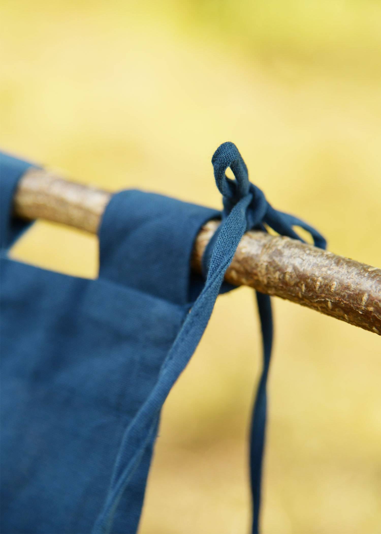 Middeleeuwse Vaandel met strepen, blauw/geel