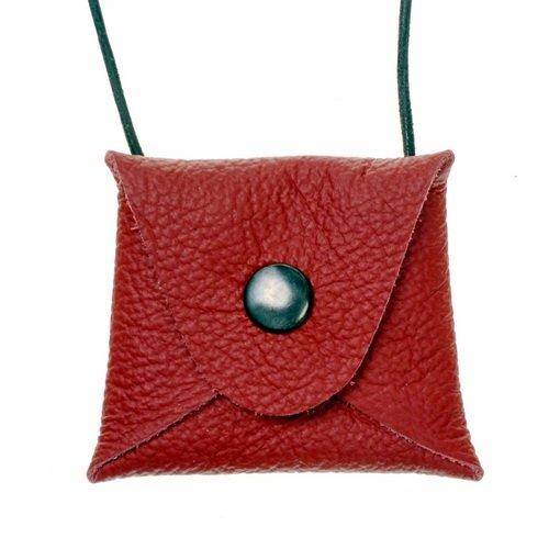 Mini Tasje voor om de hals in Rood