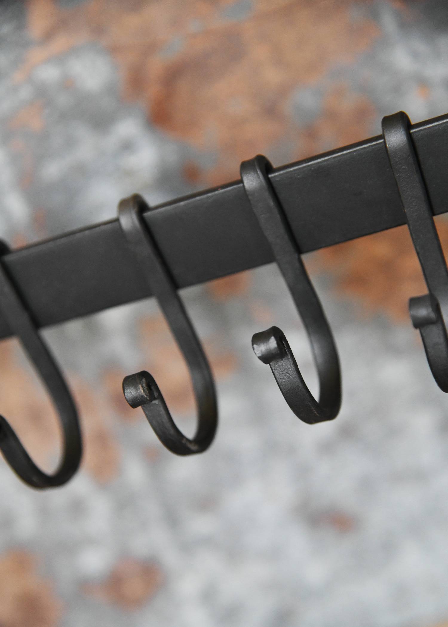 Wandrail met 6 afneembare haken