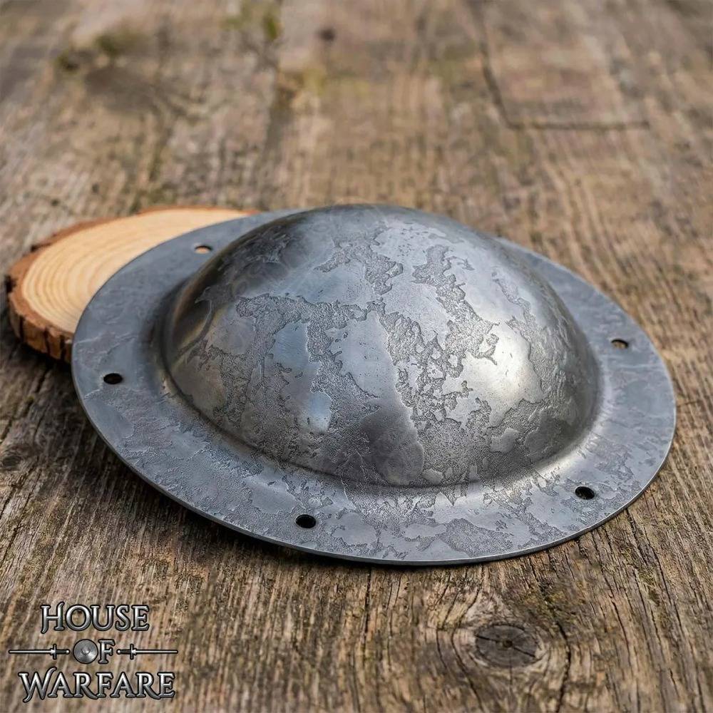 Gepatineerde schildknop voor Vikingschilden, 21,5 cm