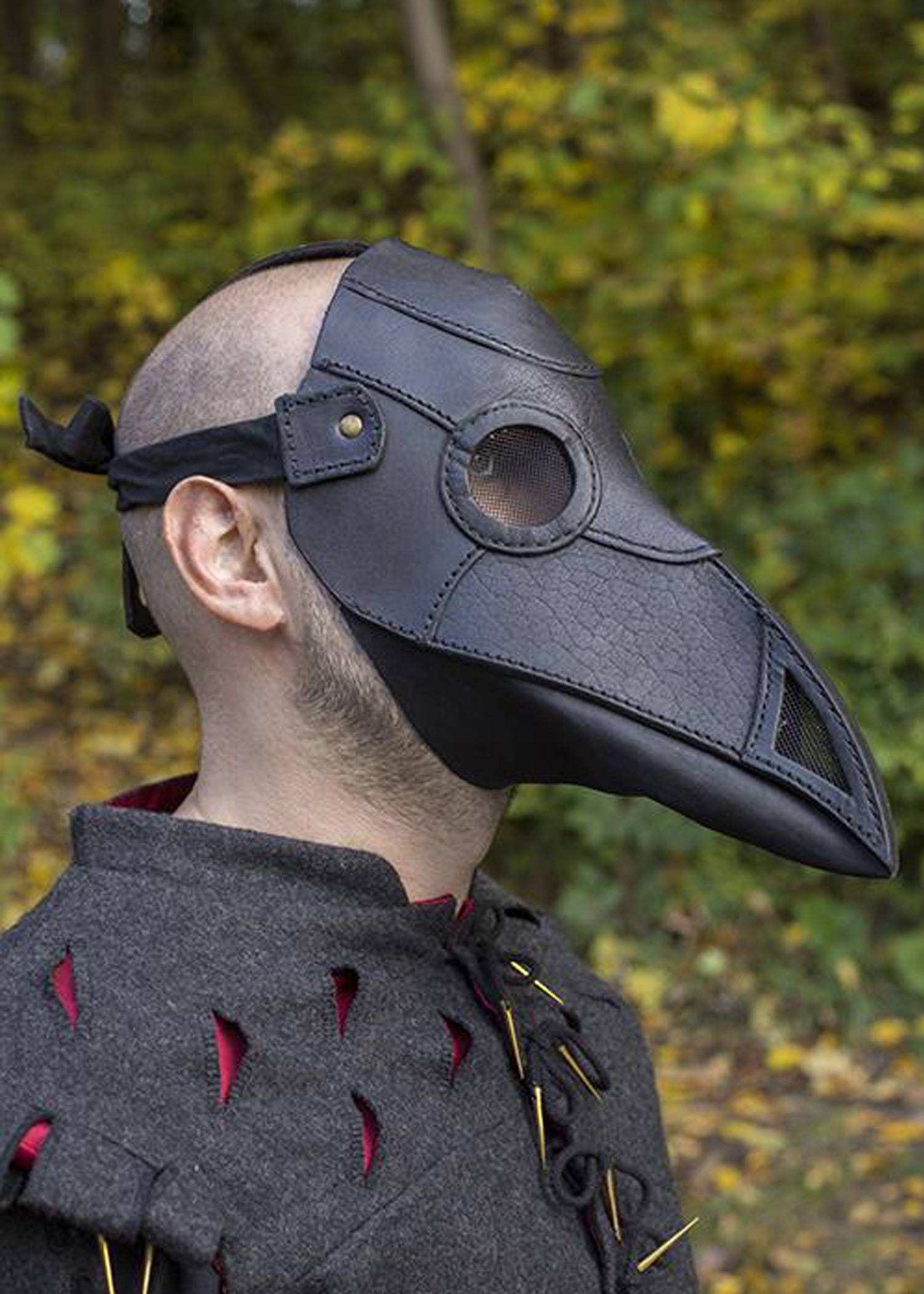 ​Pestdoktor Maske in Schwarz