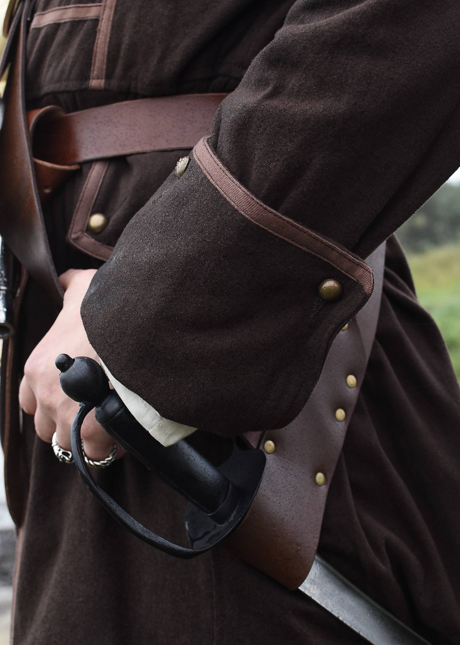Piratenmantel Blackbeard, Justaucorps, braun