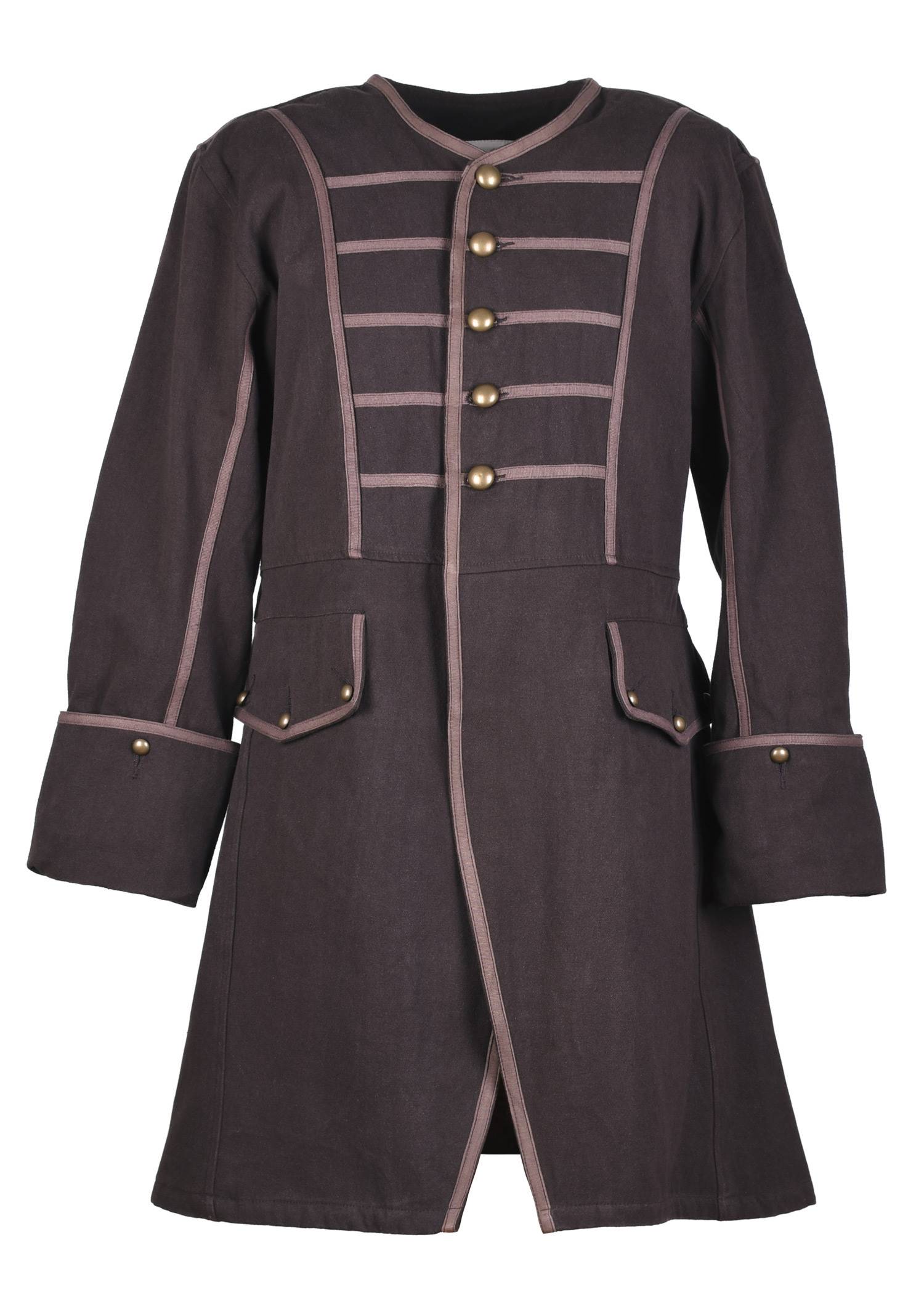 Piratenmantel Blackbeard, Justaucorps, braun