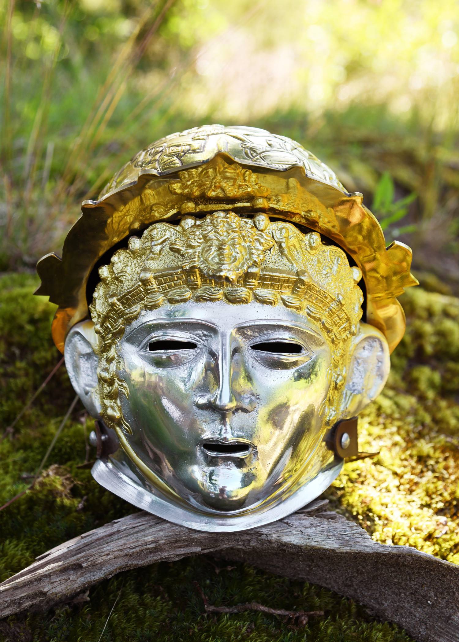 Ribchester Kavalleriehelm, Messing-Stahl