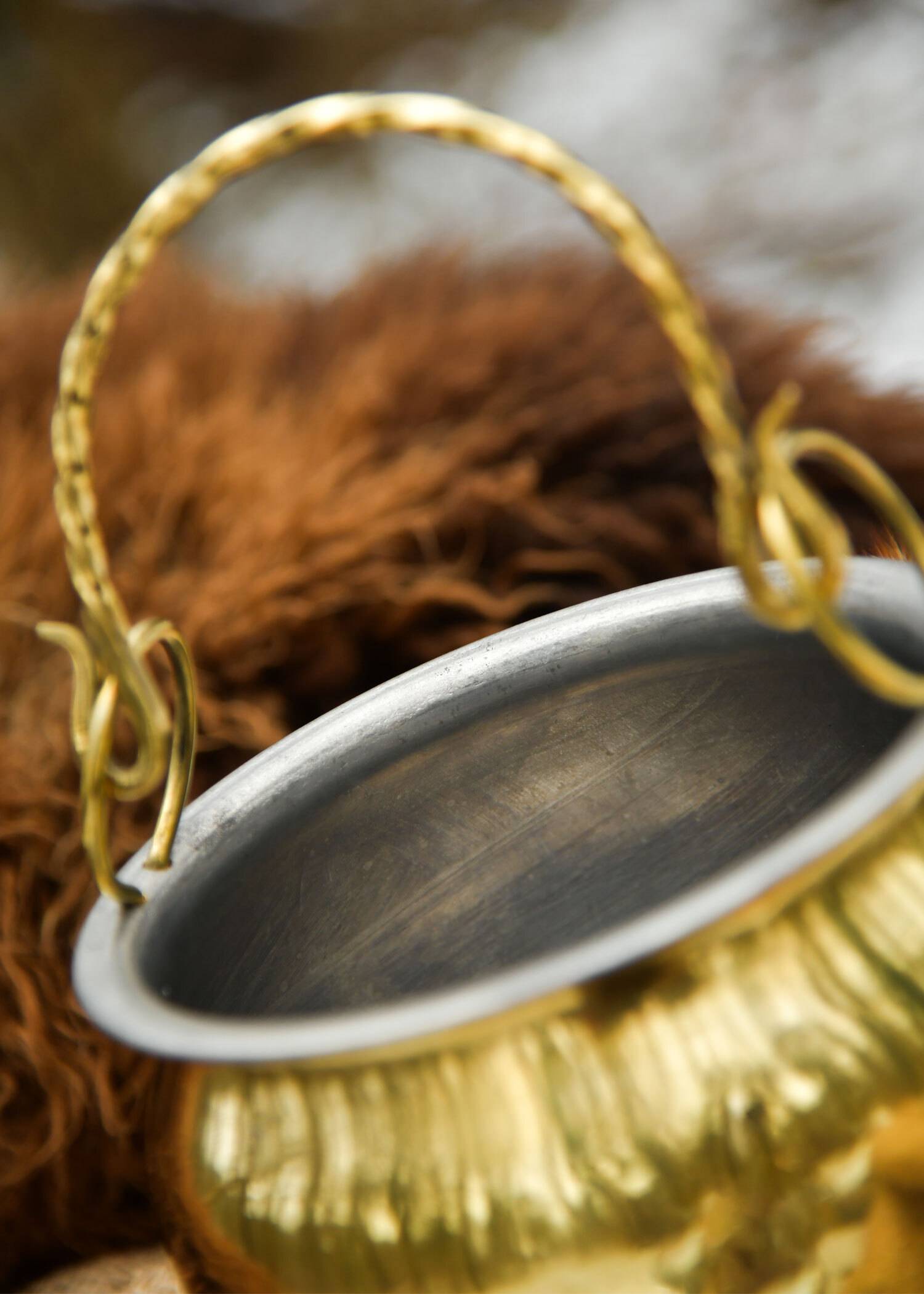 Situla, Römischer Topf, Messing, verzinnt