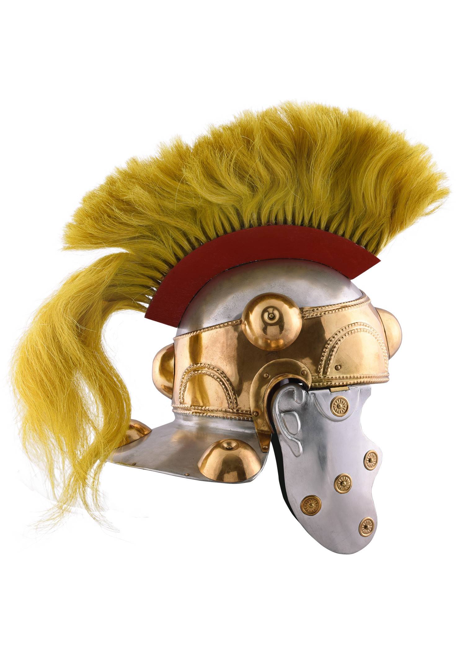 Witcham Gravel Helm, Romeinse Hulpcavaleriehelm, staal, met kuif