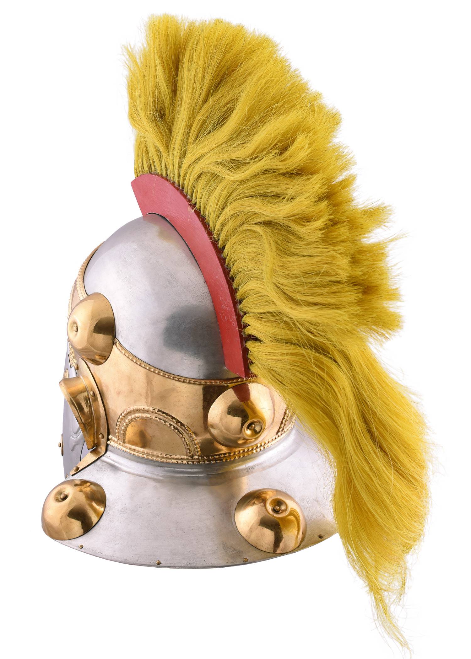 Witcham Gravel Helm, Romeinse Hulpcavaleriehelm, staal, met kuif