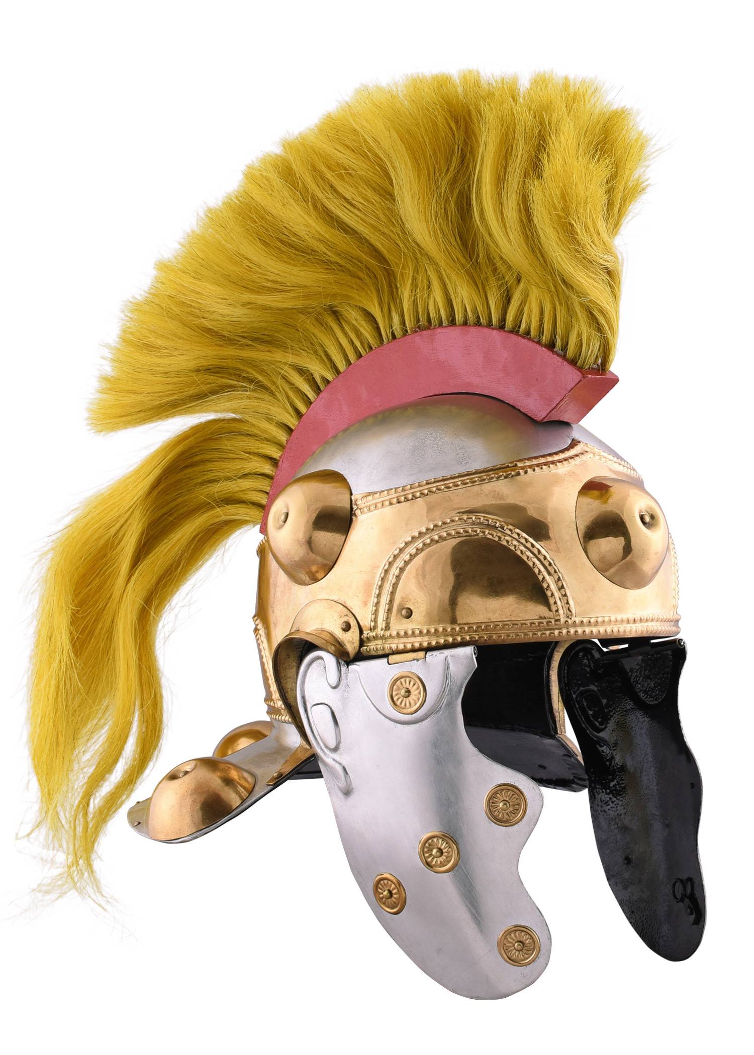 Witcham Gravel Helm, Romeinse Hulpcavaleriehelm, staal, met kuif