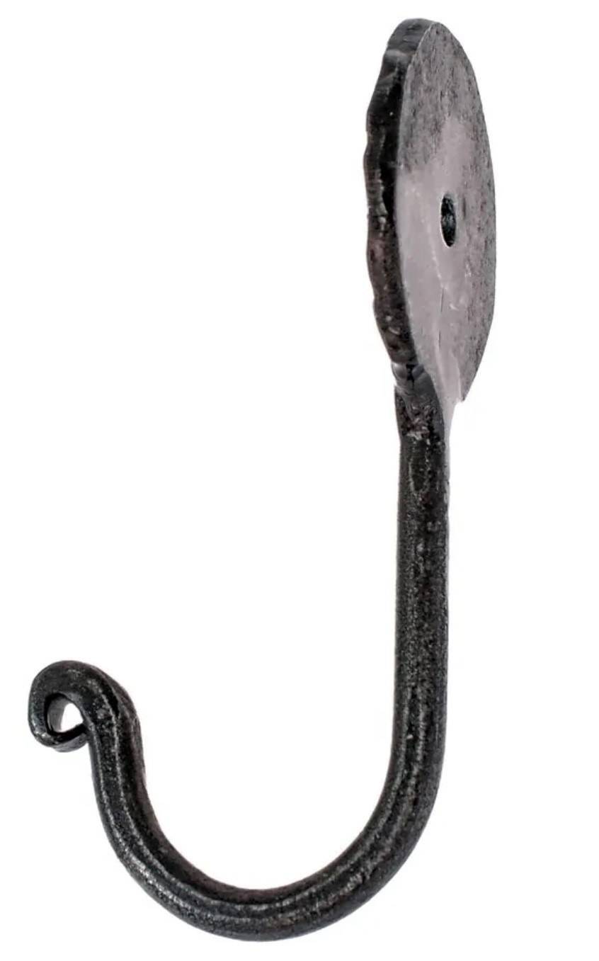 Gesmede Wandhaak met Rozetdecor Klein