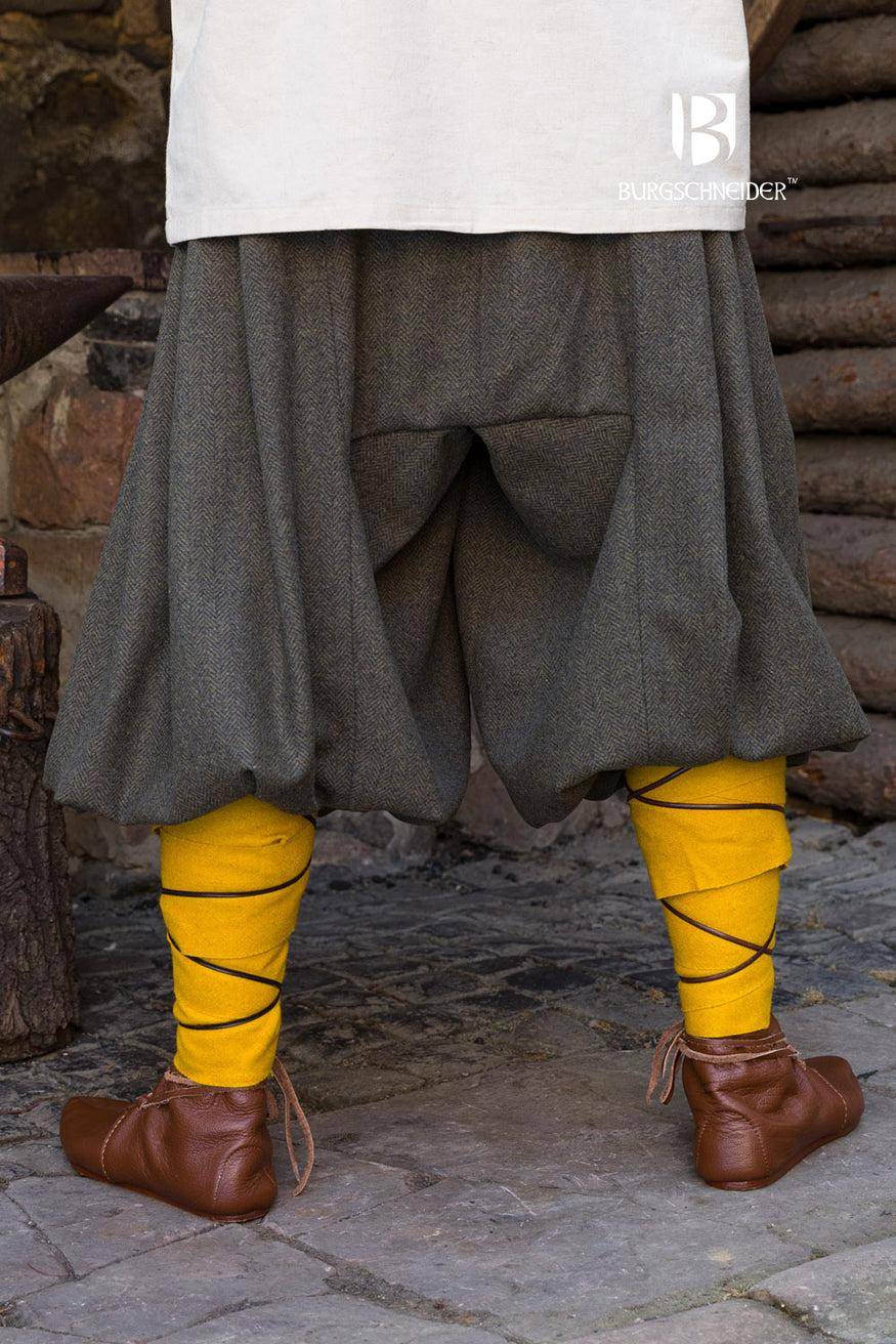 Rus Herringbone Broek Olijfgroen/Grijs