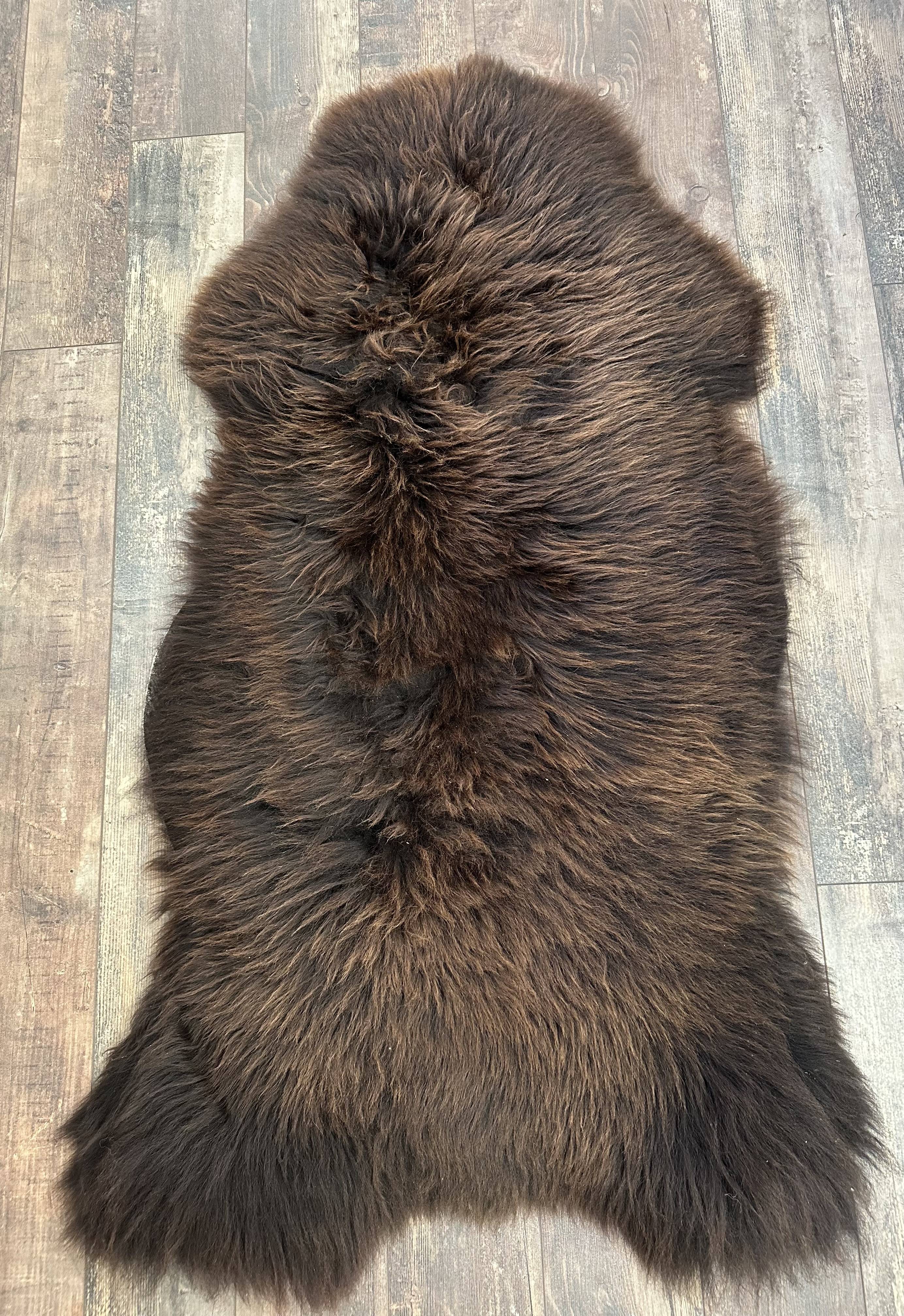 Schapenvacht Bruin, maat XXL