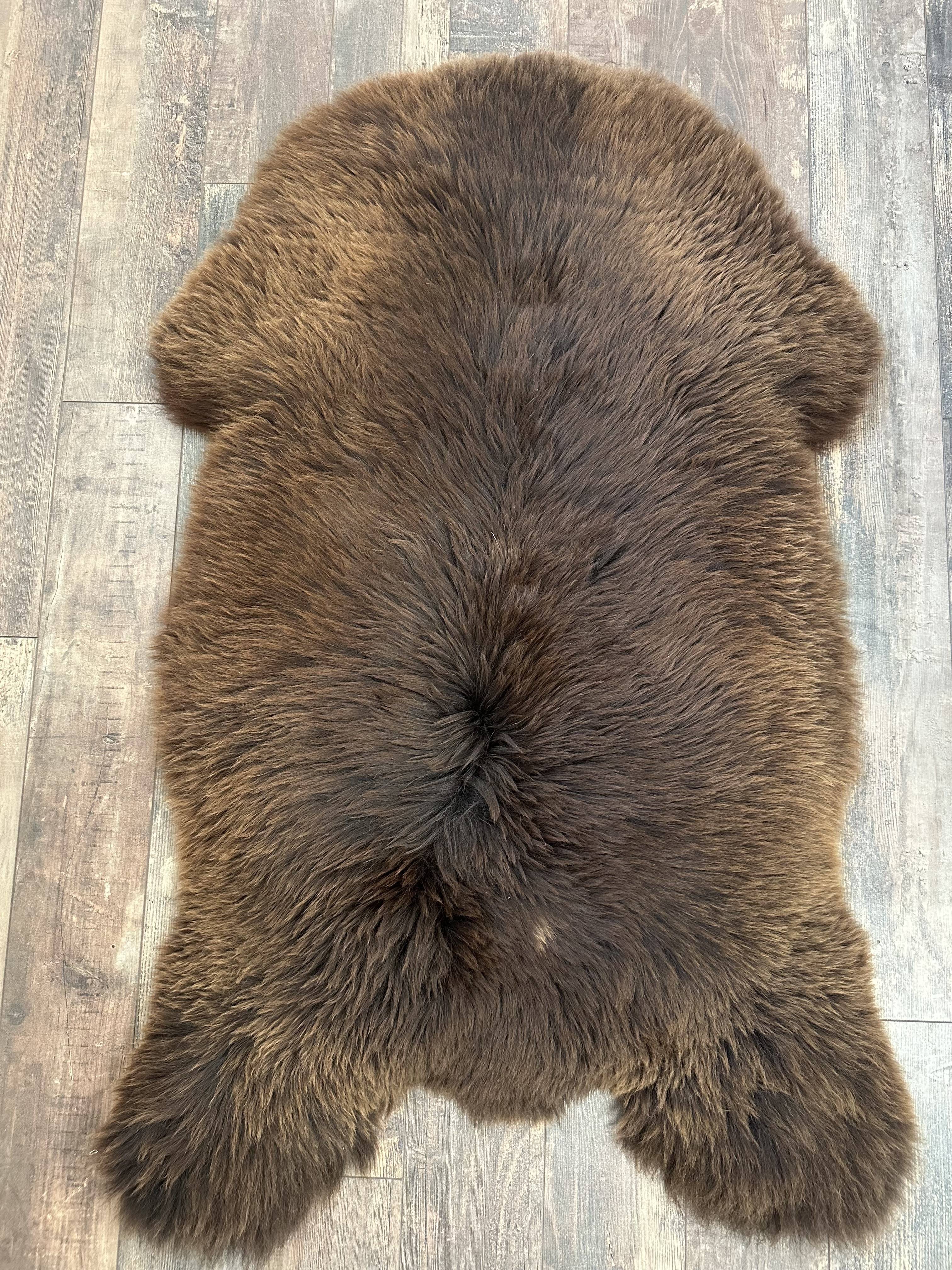 Schapenvacht Bruin, maat XXL