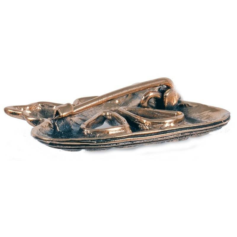 Vikingschip Fibula-Broche-Mantelspeld (brons)