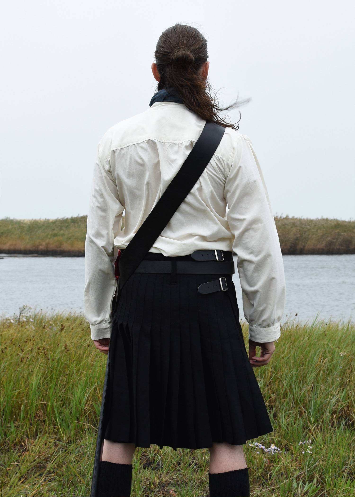 Schotse Black Kilt, 8 Meter Stof