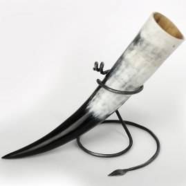 Drinkhoornhouder Gesmeed, voor Hoorns van 300 - 500 ml.