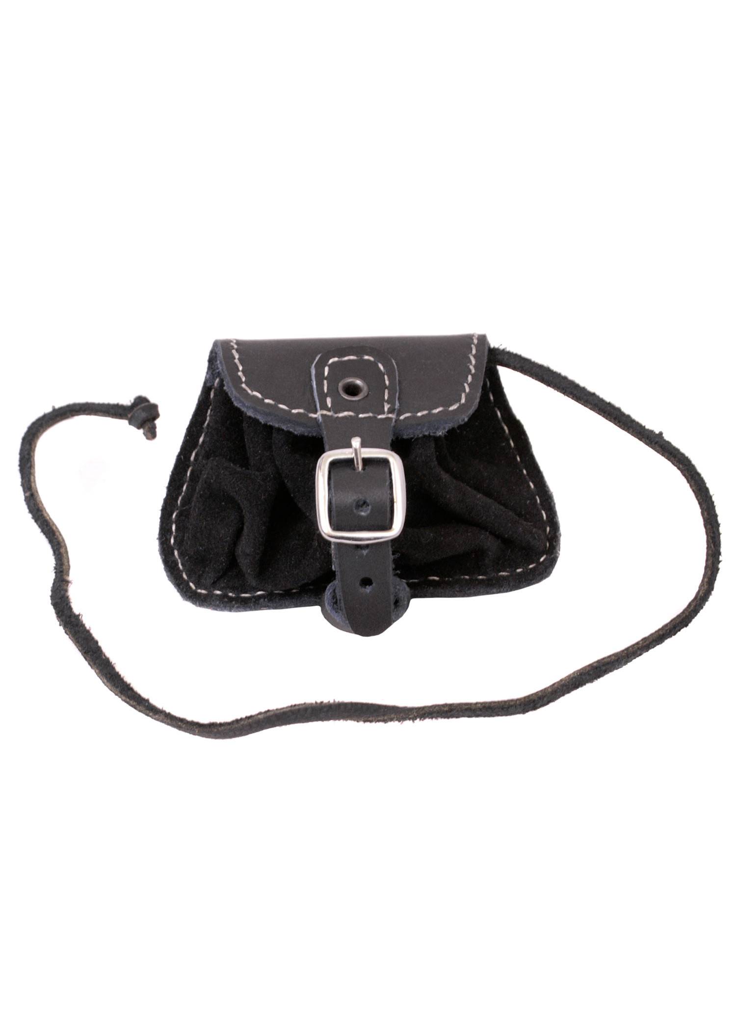 Kleine Mittelalterliche Tasche Schwartz
