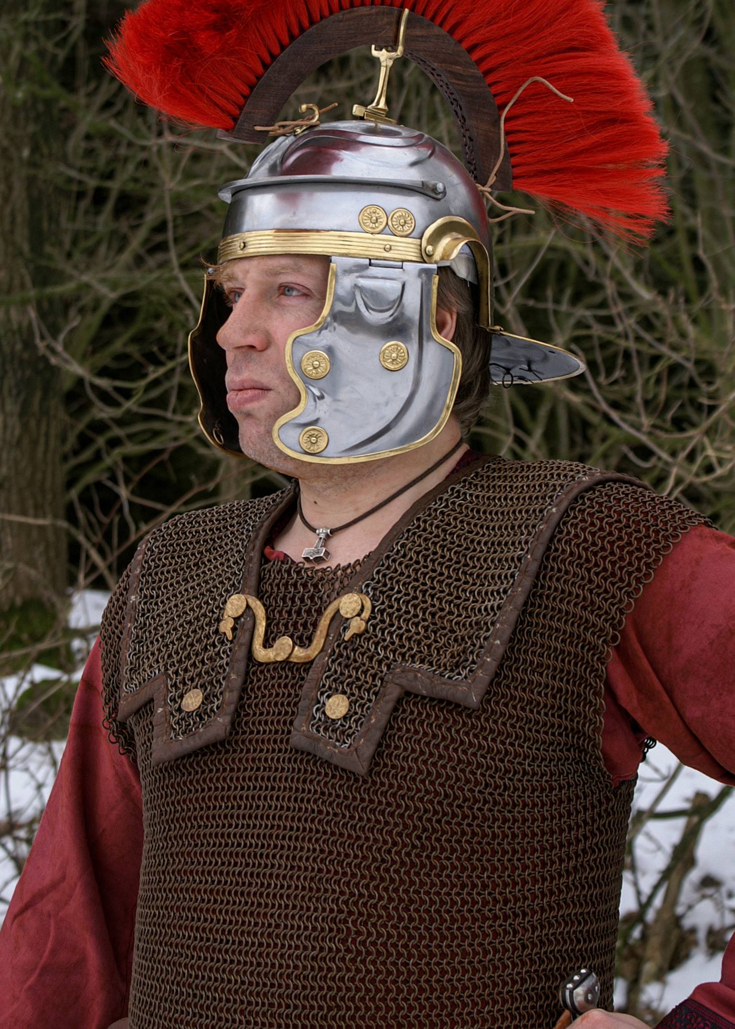 Lorica Hamata, ID 8mm, unbehandelt verenstaal, Gr. L