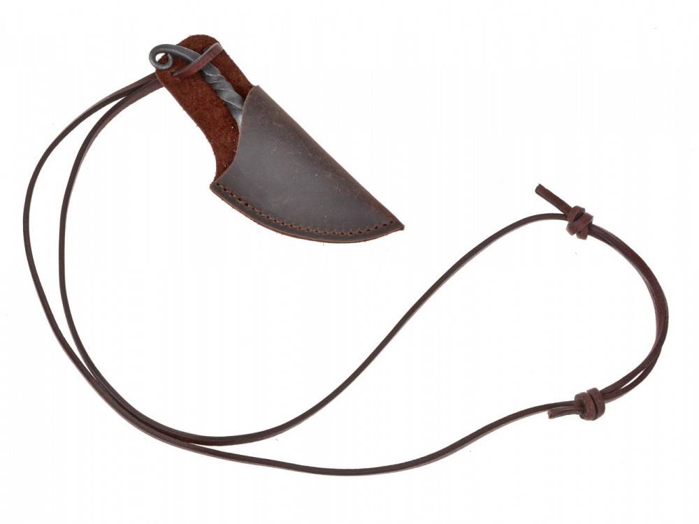 Geschmiedetes Halsmesser / Neck-Knife im Stil der Wikinger-Zeit aus Eisen