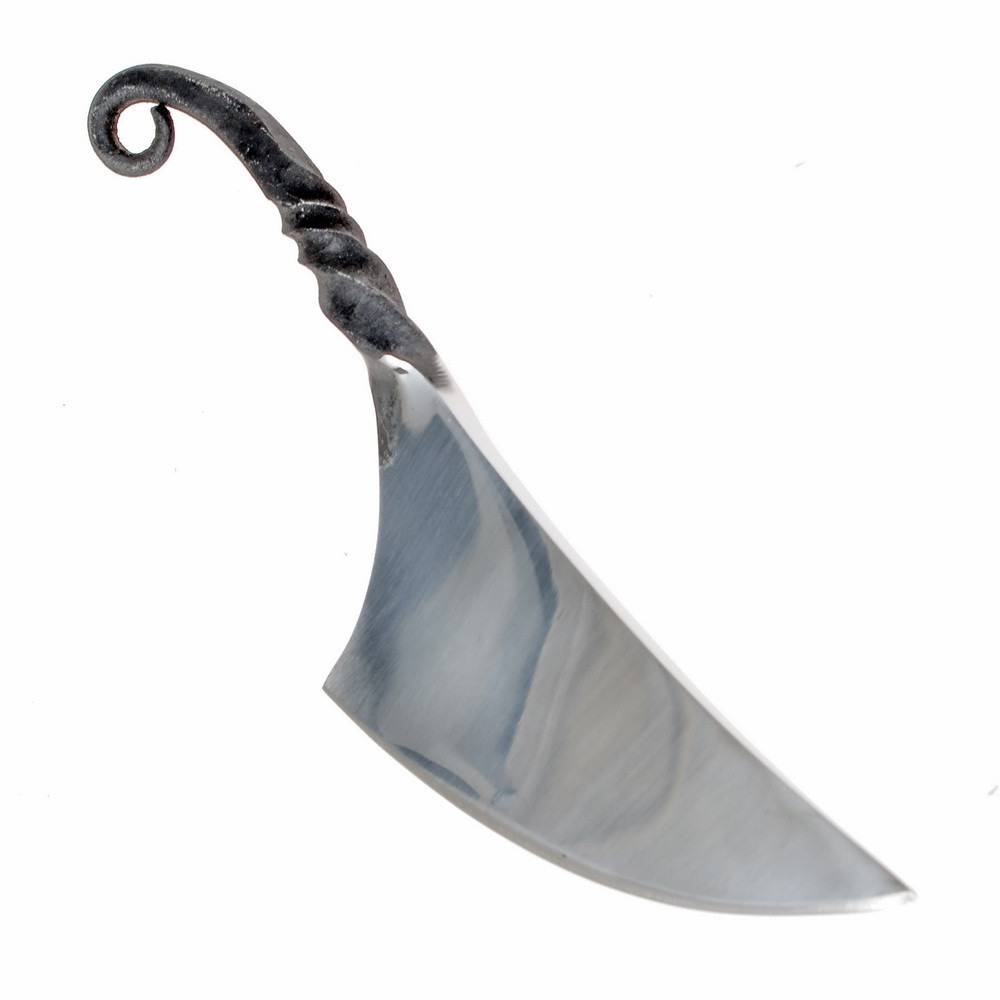 Geschmiedetes Halsmesser / Neck-Knife im Stil der Wikinger-Zeit aus Eisen