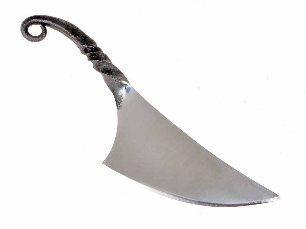Geschmiedetes Halsmesser / Neck-Knife im Stil der Wikinger-Zeit aus Eisen
