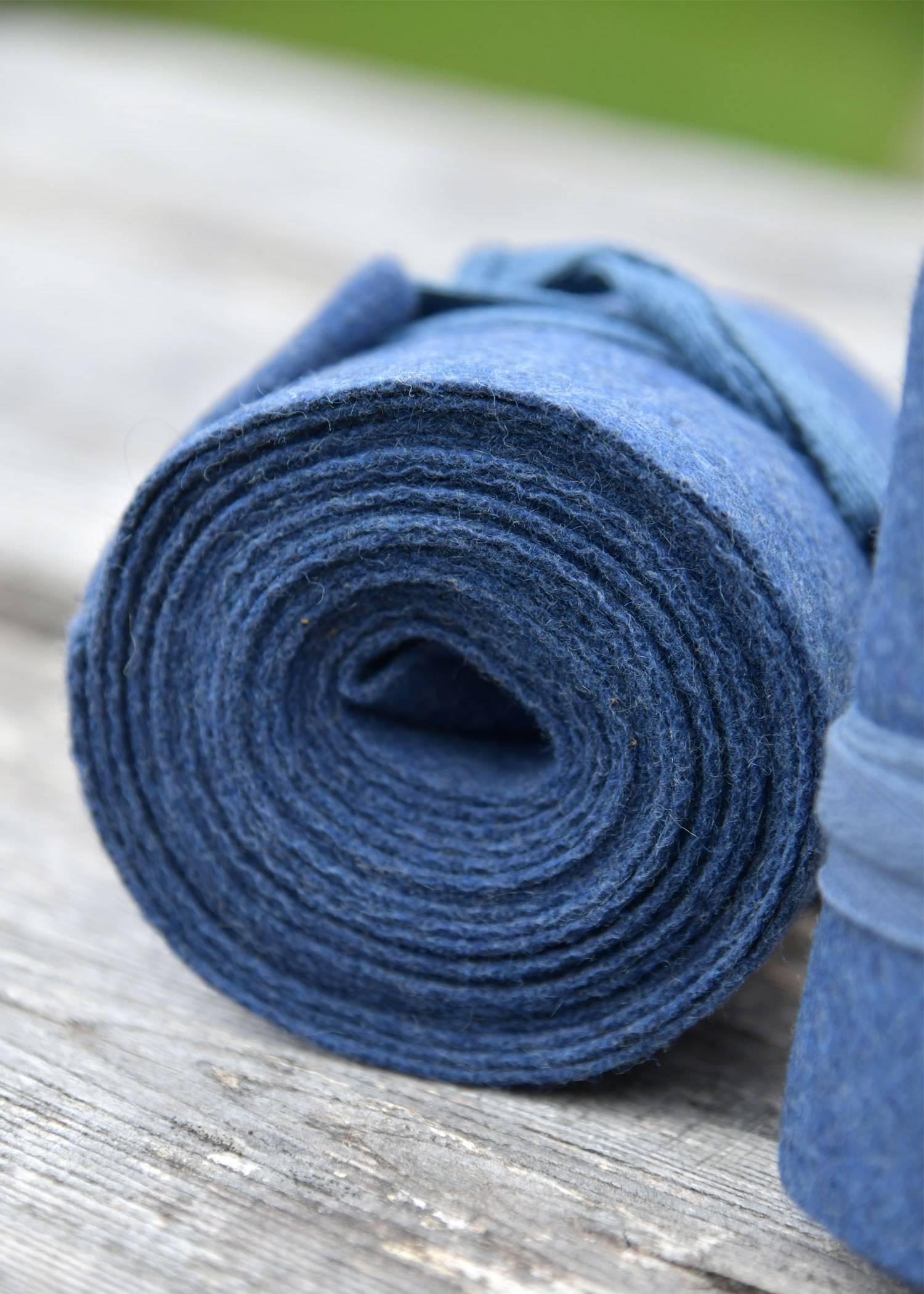 Viking Beenwikkels – Gevilte Wolmix, Blauw Melange bandages