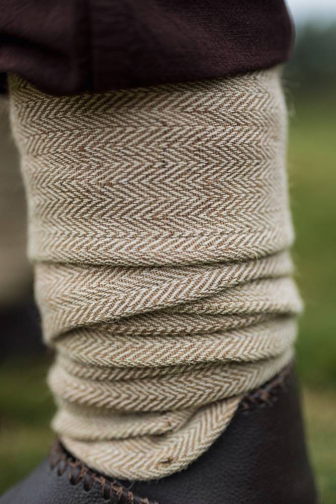 ​Wikinger Wadenwickel Satz in Gradmotiv und Hanf.