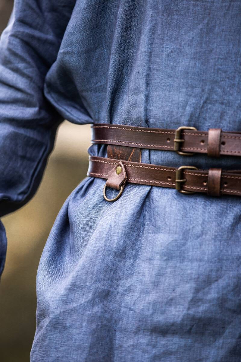 Viking Dubbele Riem in het Bruin