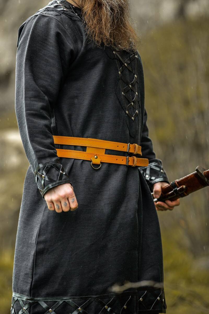 ​Wikinger Doppelgürtel Cognacbraun
