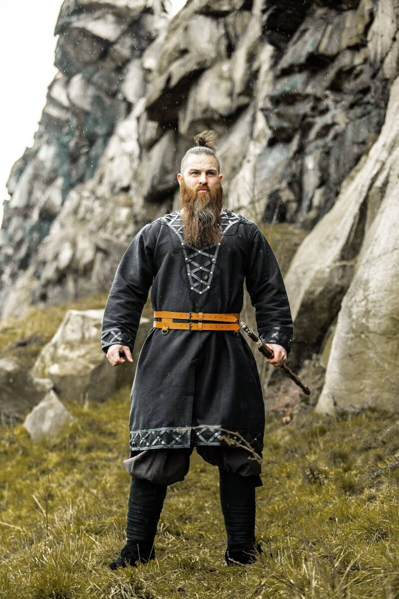 ​Wikinger Doppelgürtel Cognacbraun