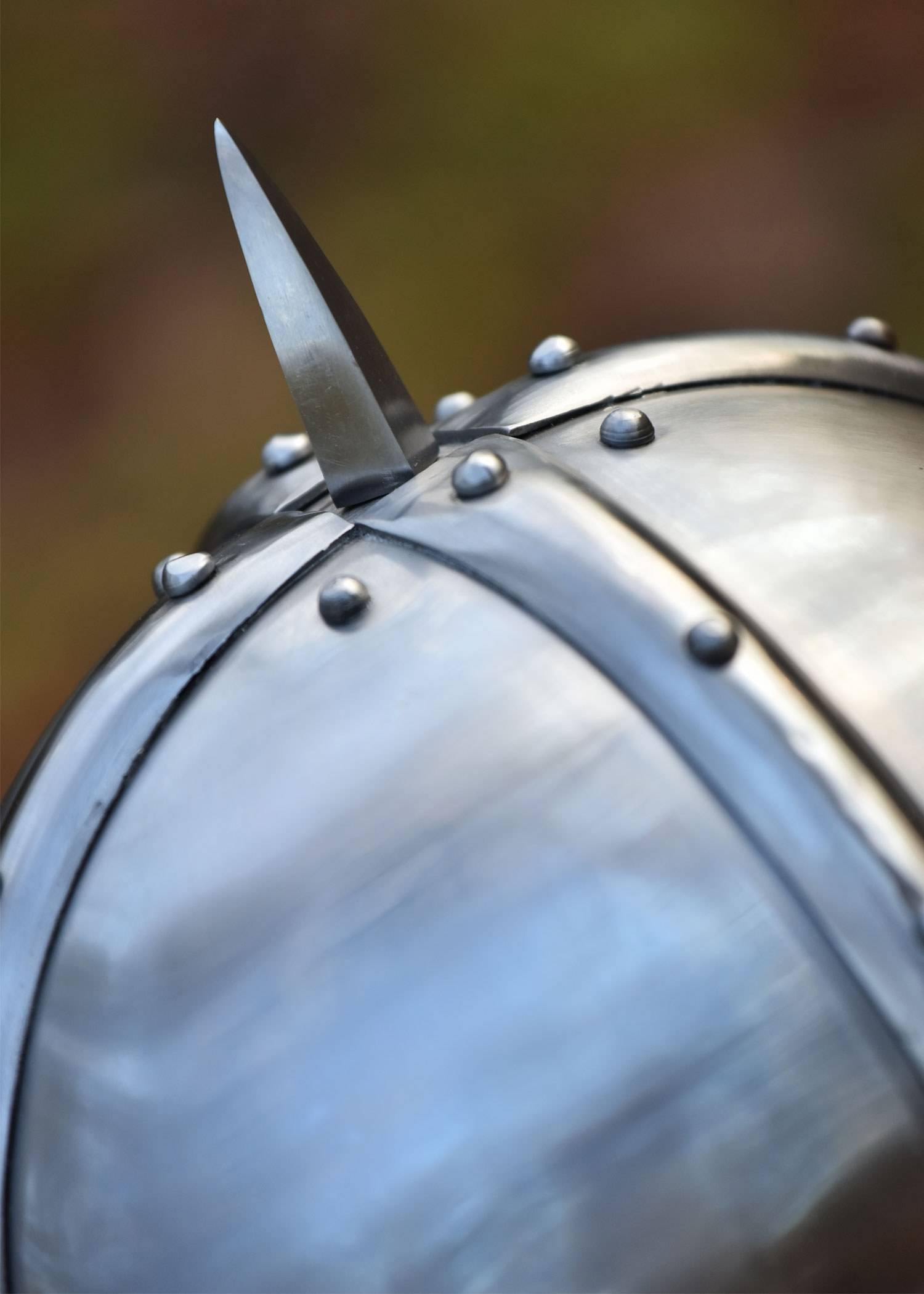 Viking Brilhelm 10e eeuws met maliënkolder, 2 mm staal