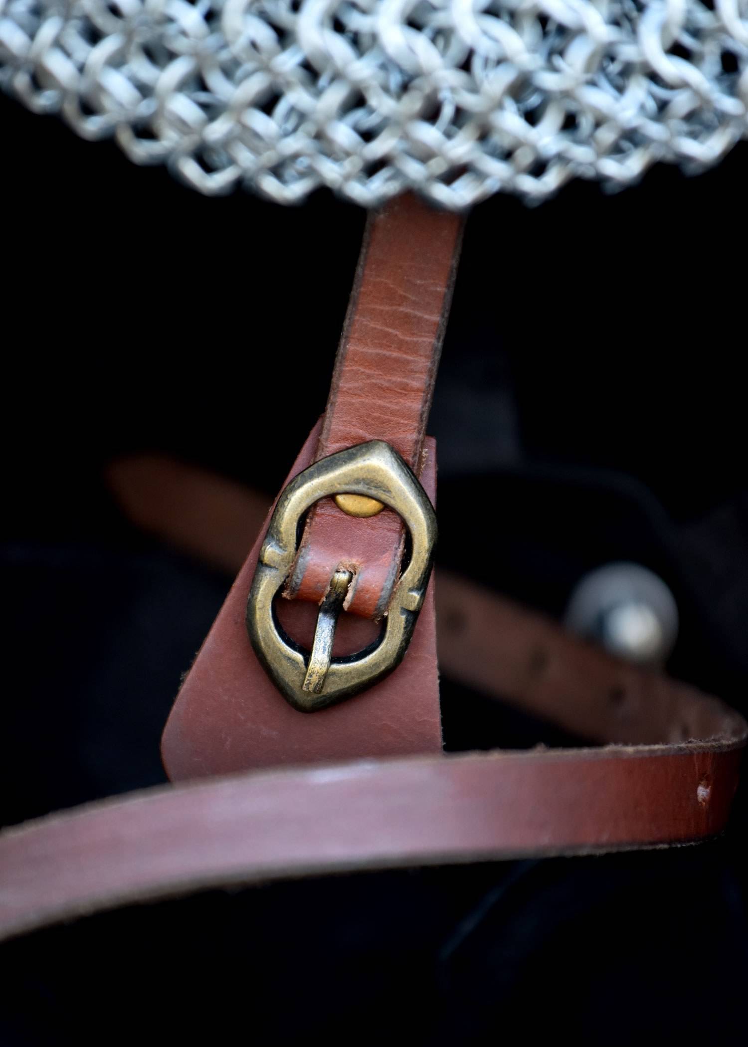 Viking Brilhelm 10e eeuws met maliënkolder, 2 mm staal