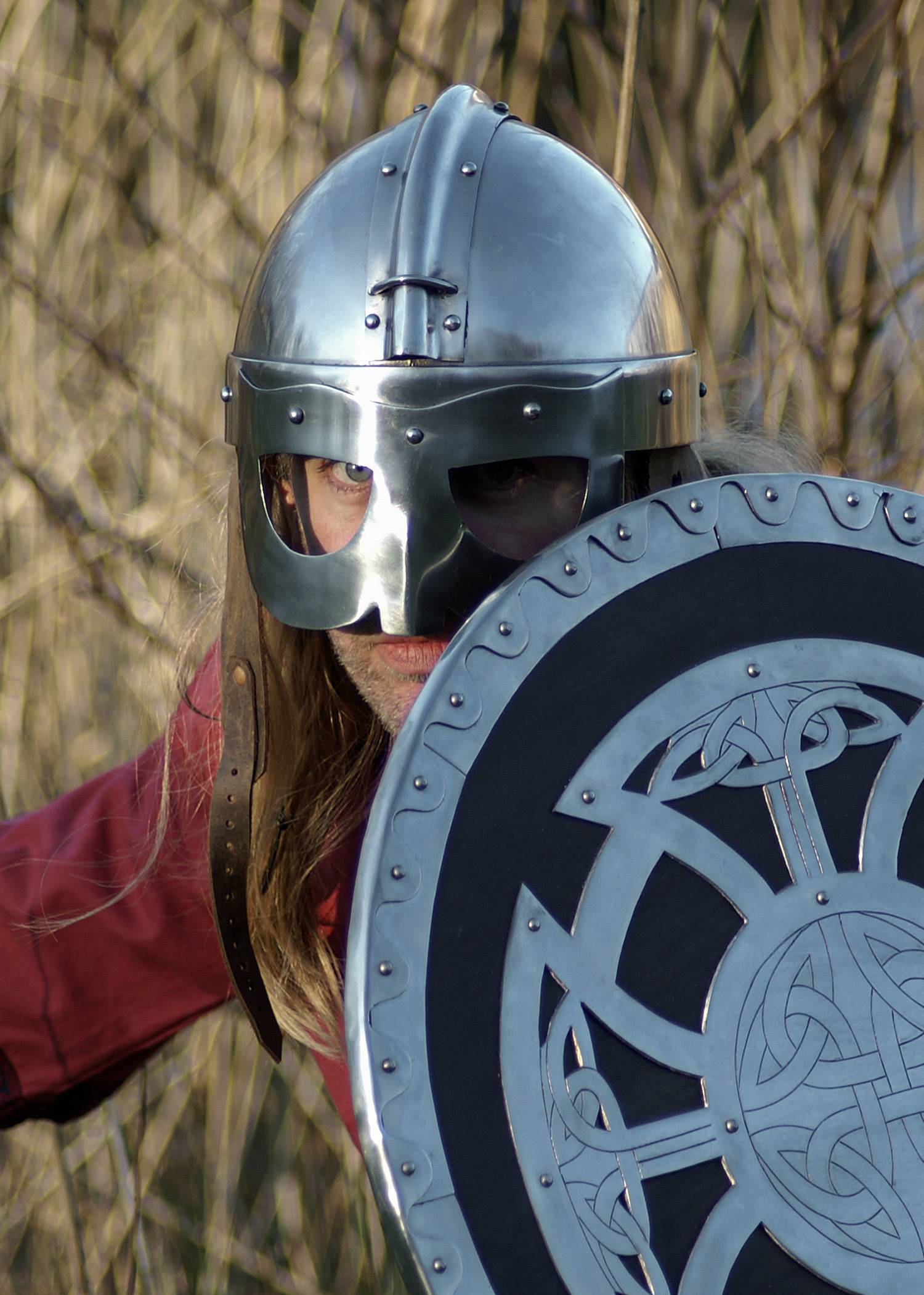 Viking Brilhelm, 8e eeuw, staal.