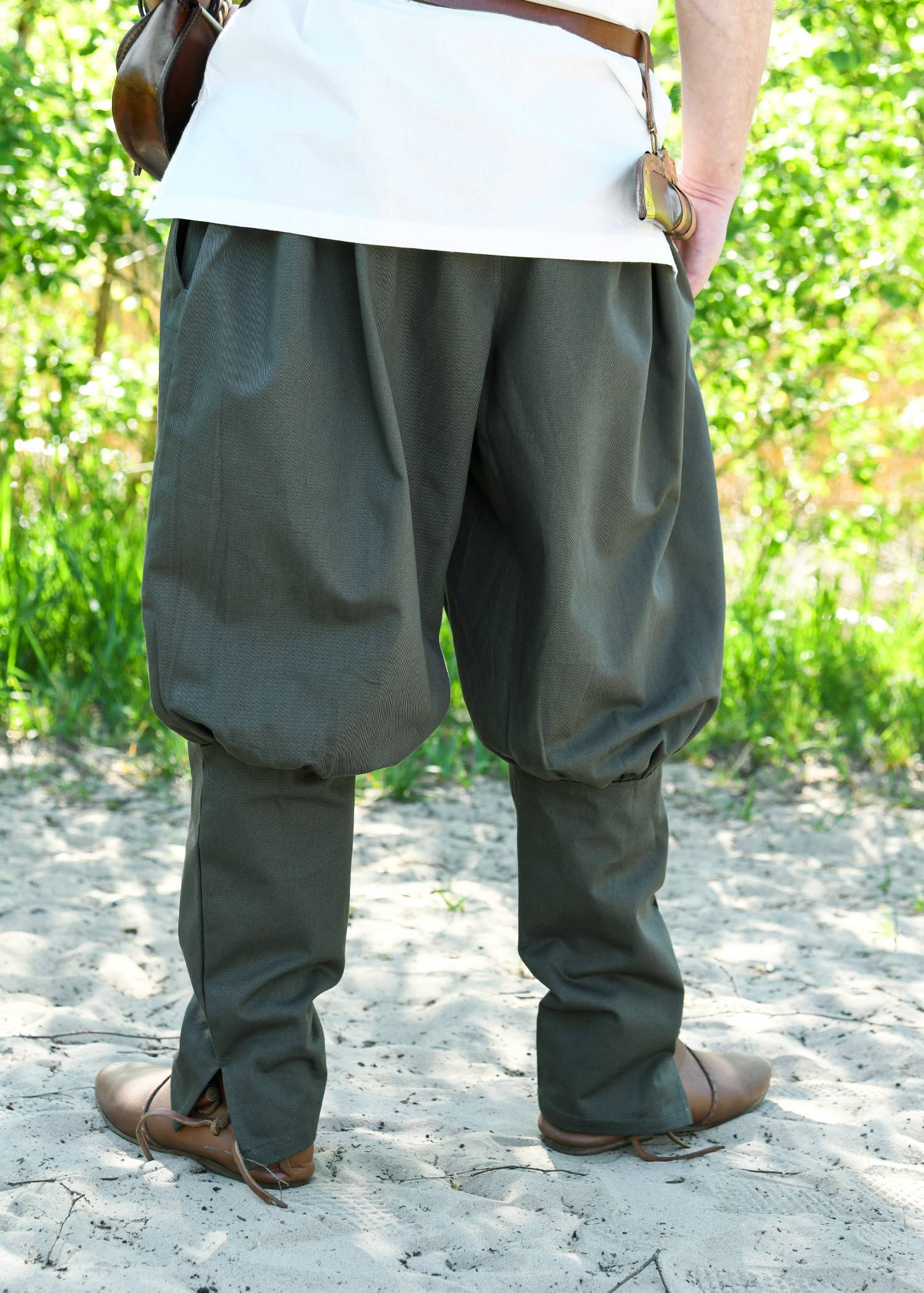 Viking broek / Russische broek, donker olijfgroen