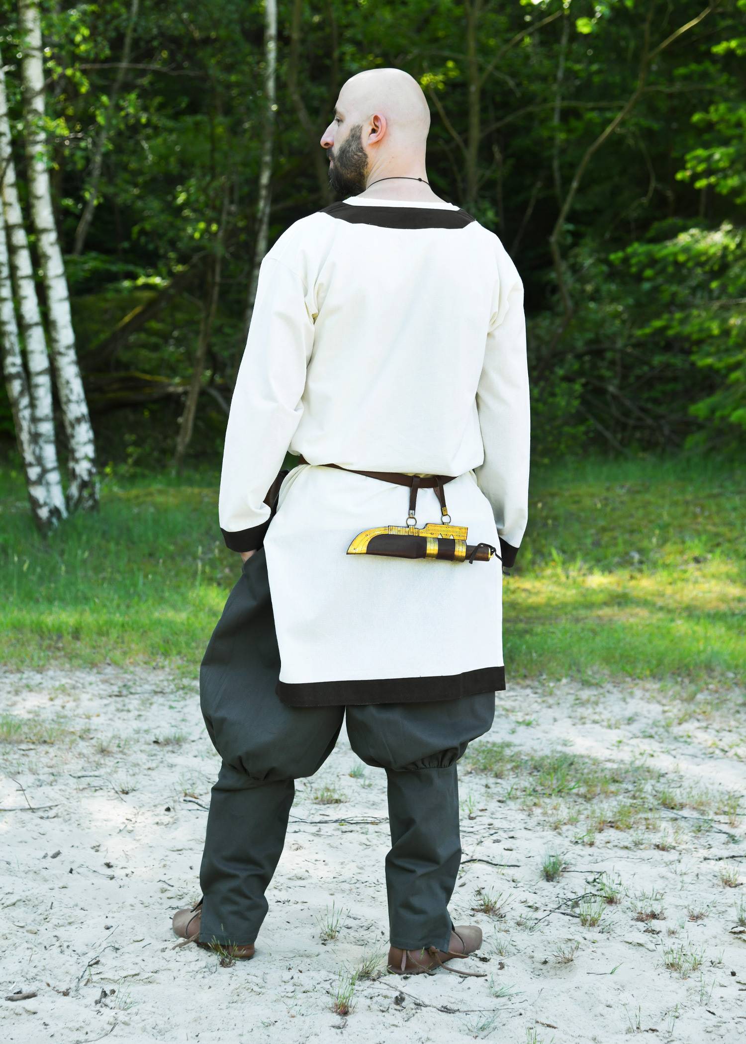 Viking broek / Russische broek, donker olijfgroen