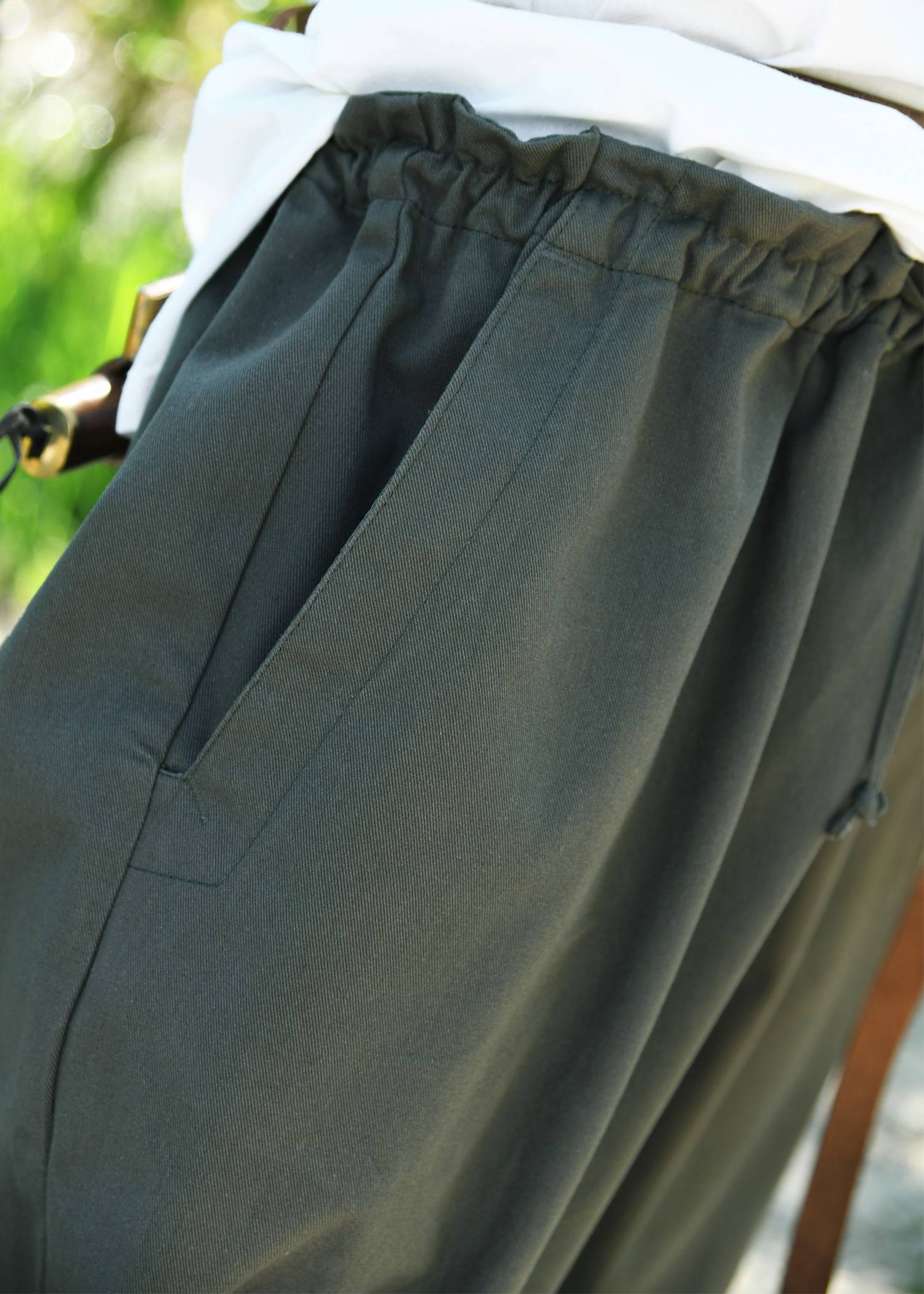 Viking broek / Russische broek, donker olijfgroen