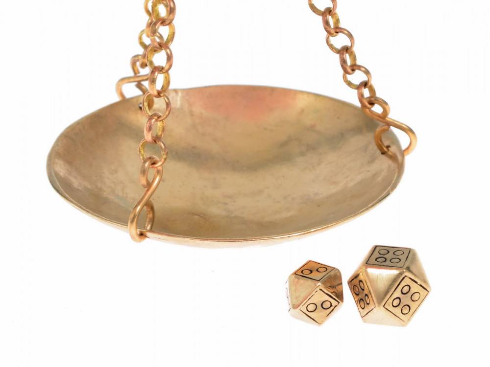 Bronzen gewicht voor een Viking weegschaal - 2 gram
