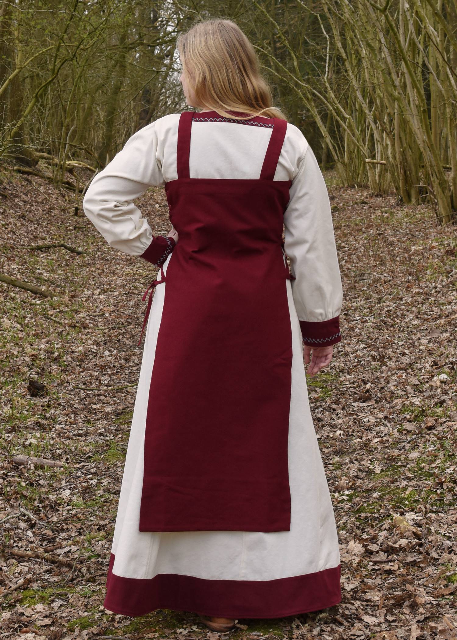 ​Wikinger Überkleid / Trägerkleid, Rot