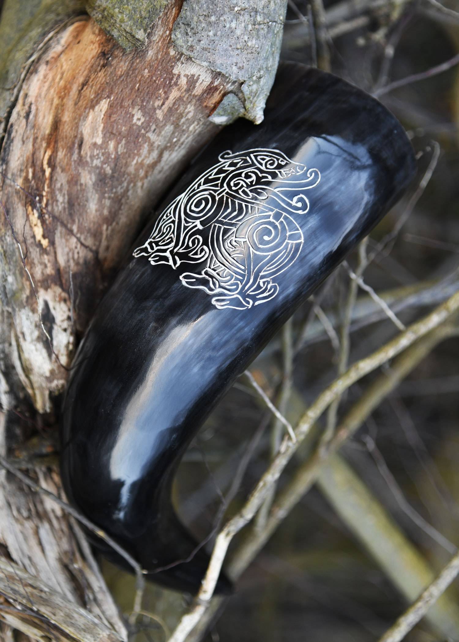 Viking Drinkhoorn met Standaard, Vikingdraak